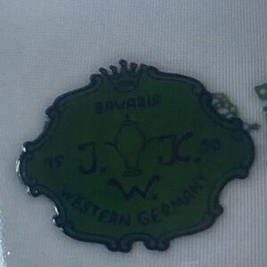 JKW Bavaria Set of 3 Vintage Floral Fruit Pattern 8" Salad Plates